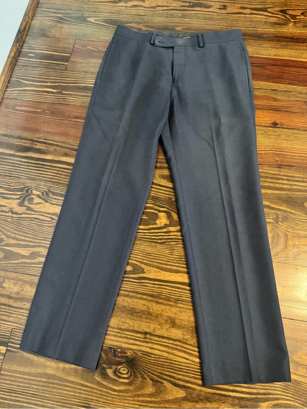 Classic Straight-Leg Pants in Dark Navy